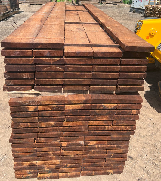 New Brown UC4 Pressure Treated Unbanded Scaffold Boards/Planks (3900mm x 225mm x 38mm)