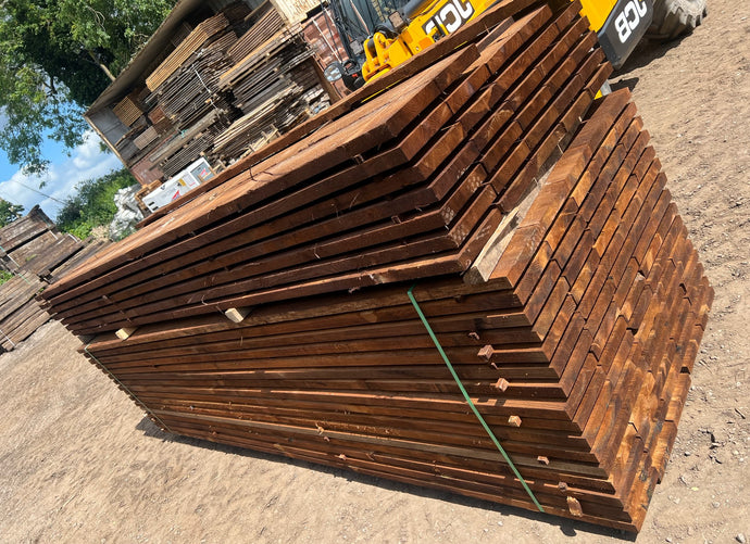 New Brown UC4 Pressure Treated Unbanded Scaffold Boards/Planks (3900mm x 225mm x 38mm)